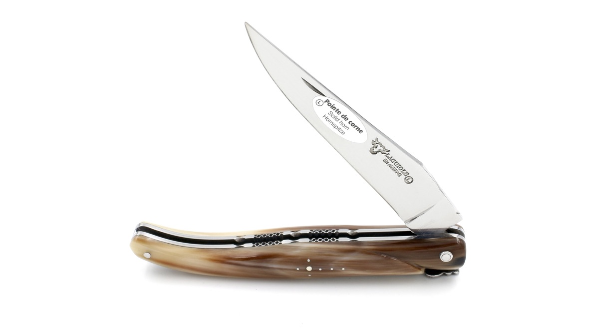 5B1B5F2E-35E9-40F7-8627-F100C1349919_1_105_c Laguiole en Aubrac Spiralfeder Hornspitze massiv Doppelplatine 12 cm