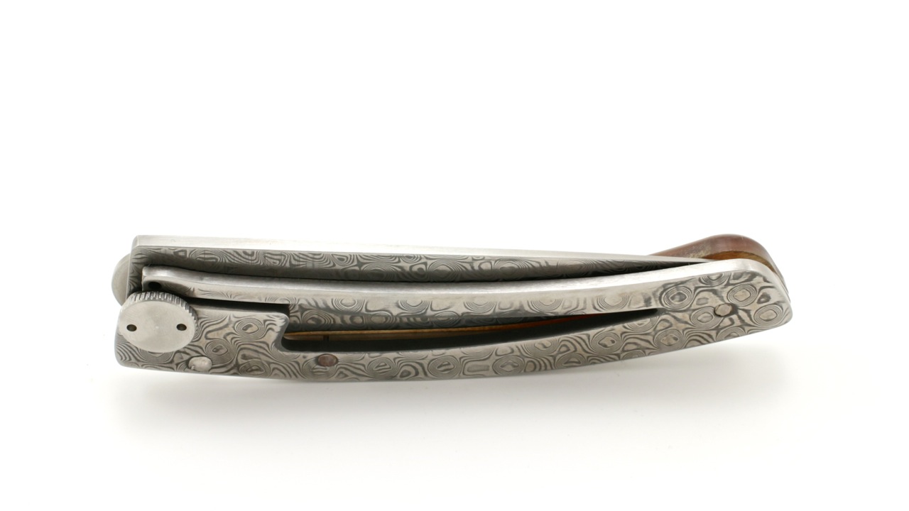 Claude DOZORME Thiers Liner Lock Hornspitze Damast