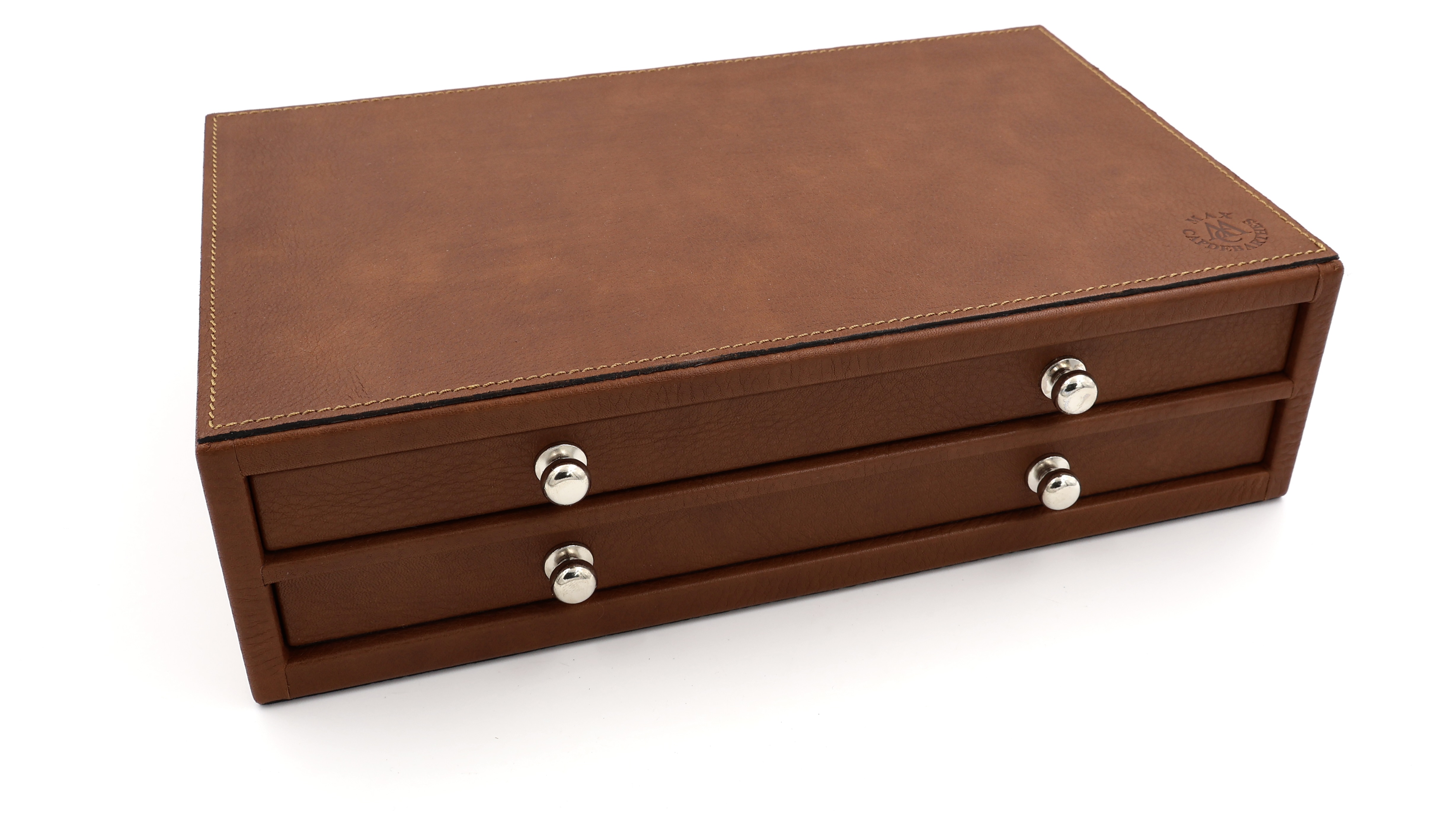MAX CAPDEBARTHES leather casket for collectors 12 knives