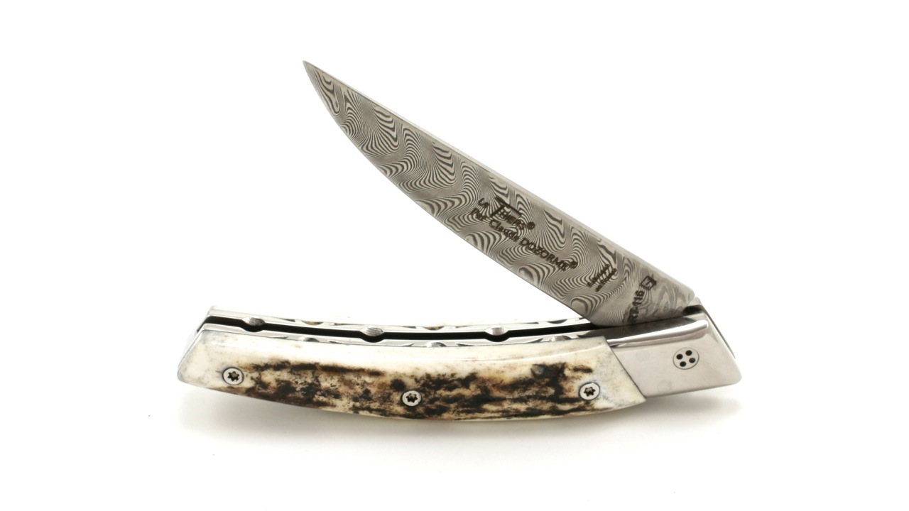 RLT-Hirsch-DA-4 Claude DOZORME Thiers RLT Hirschhorn Damastklinge