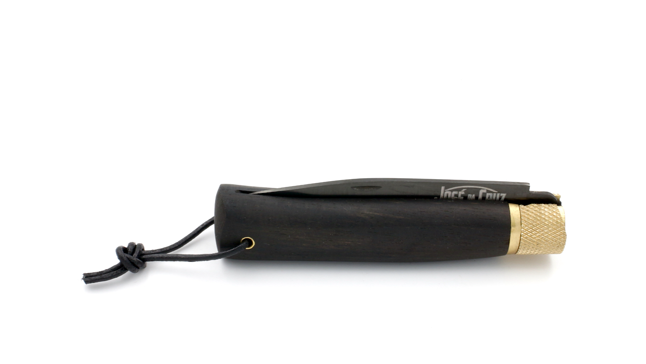 JOSÉ DA CRUZ folding knife Luxurious ebony PVD blade