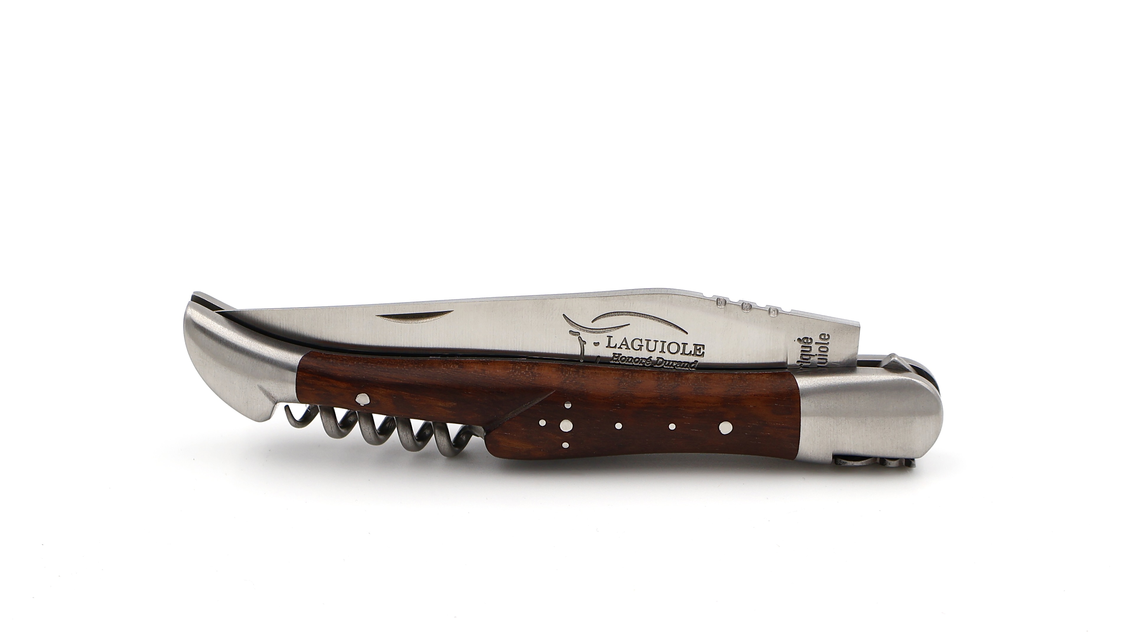 Honoré Durand Laguiole Prestige Amourette matt 12 cm mit Korkenzieher