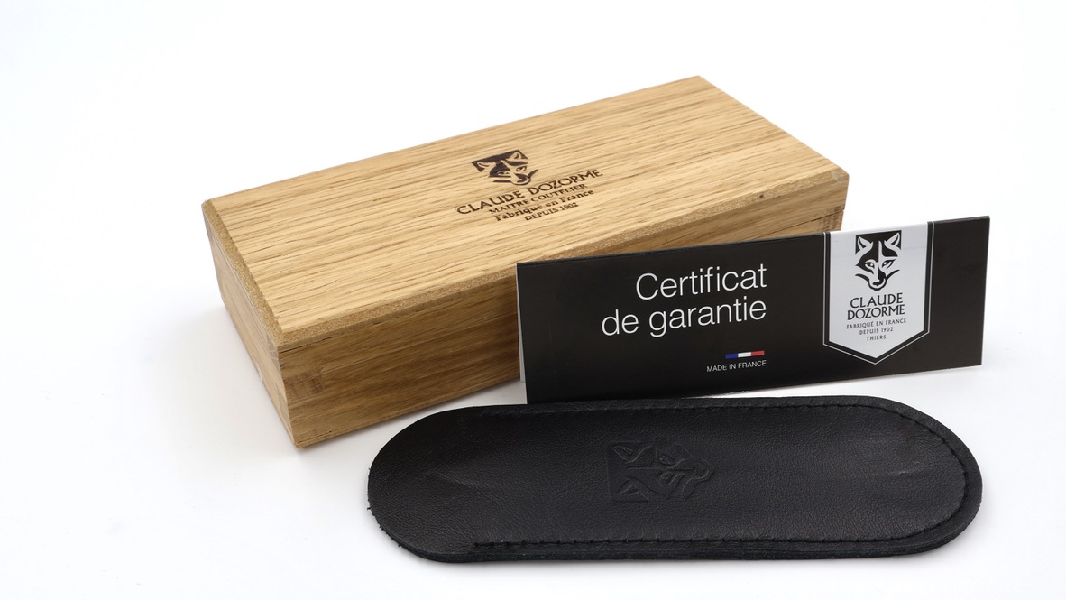 Claude DOZORME Thiers Liner mammoth tusk damascus blade Claude DOZORME Thiers Liner mammoth tusk damascus blade