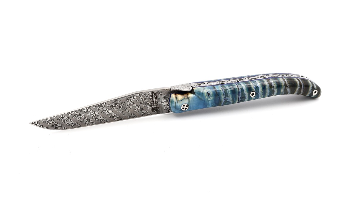 Claude DOZORME Laguiole LUX mammoth molar 12 cm DSC® damascus