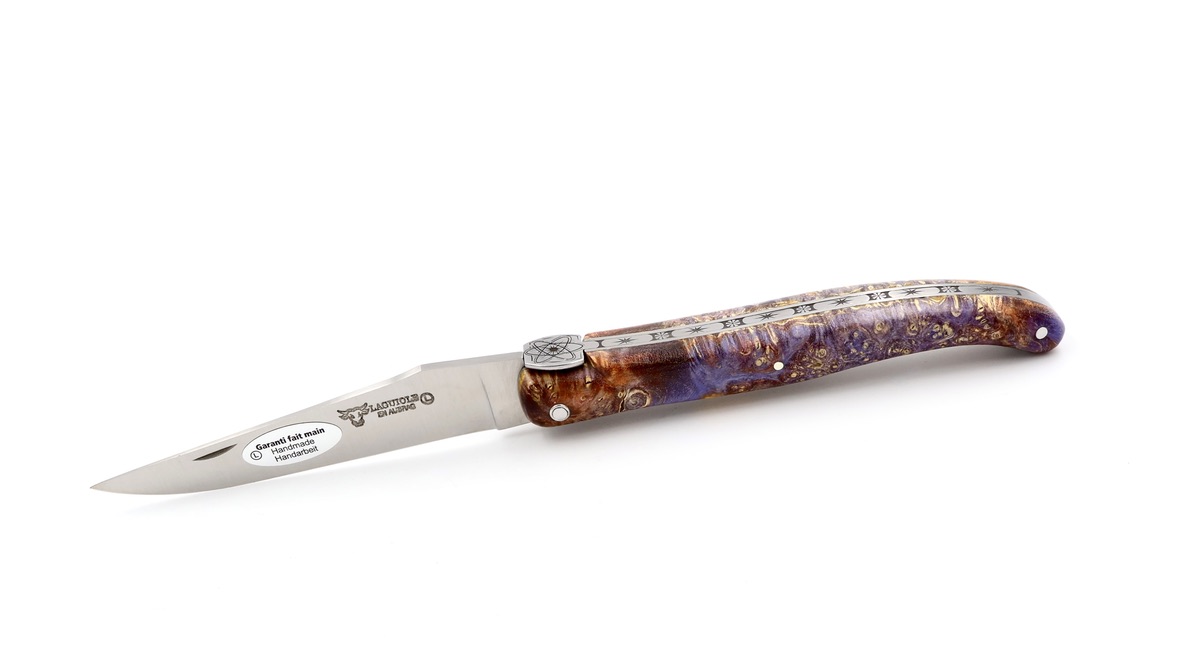 Laguiole en Aubrac Laguiole elder burl with Big Bang bee 12 cm