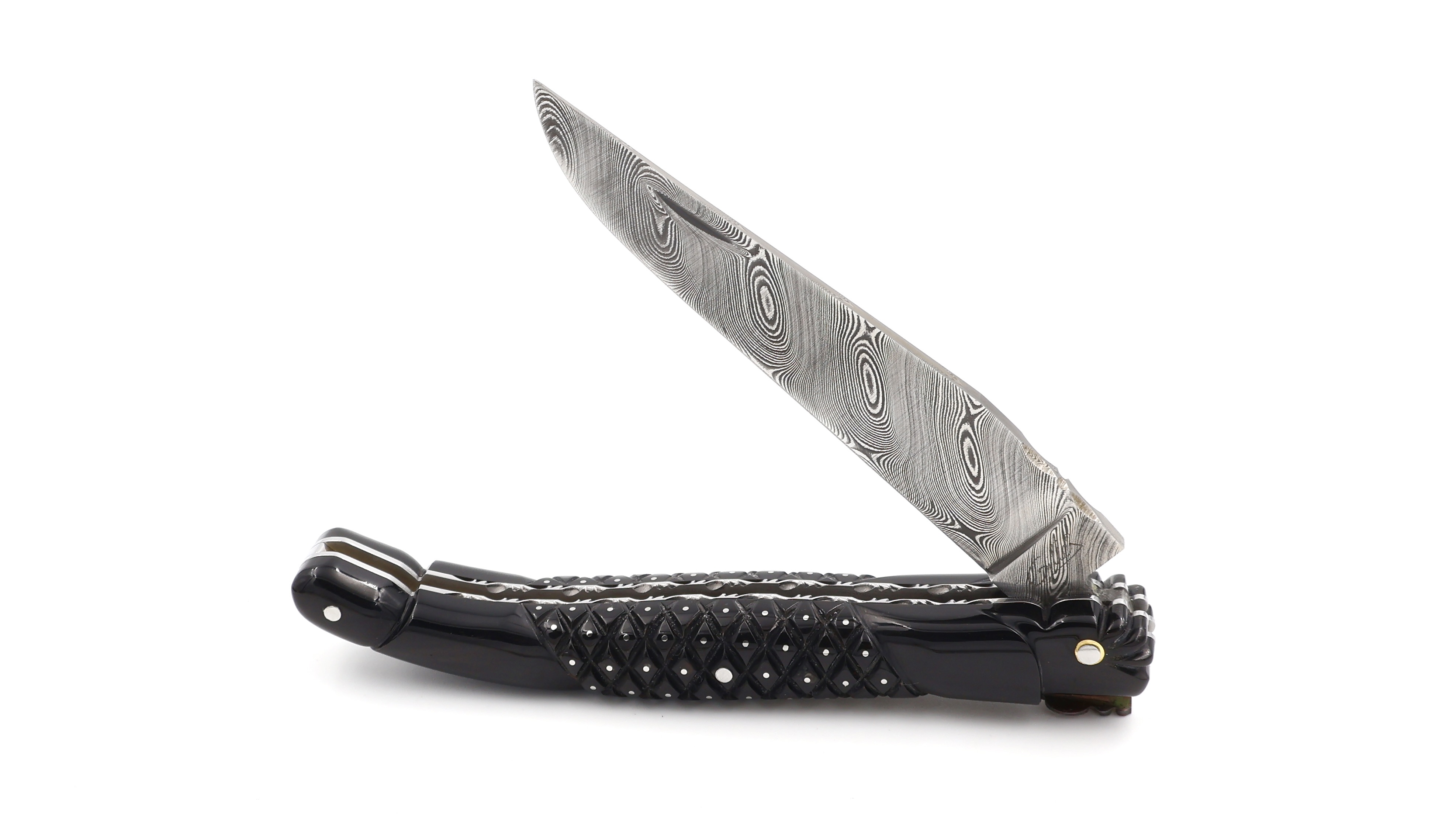 Fontenille Pataud Laguiole AIGUILLES (Needles) Sculpture buffalo horn  12 cm