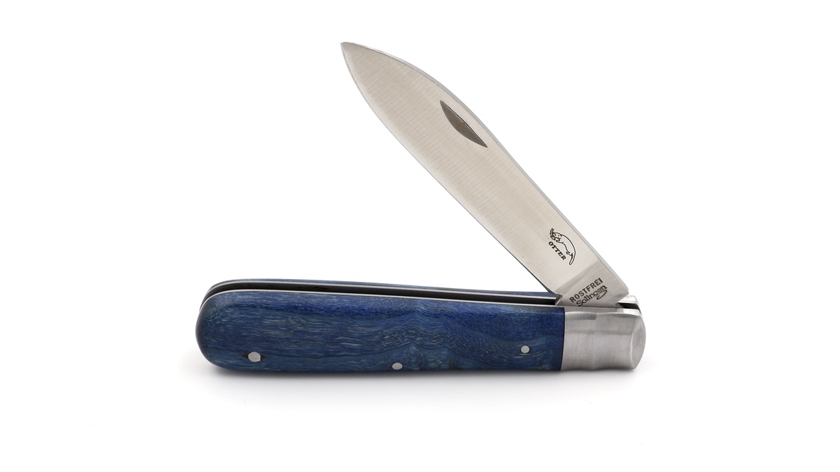 OTTER Taschenmesser Draco Pappelholz blau rostfrei