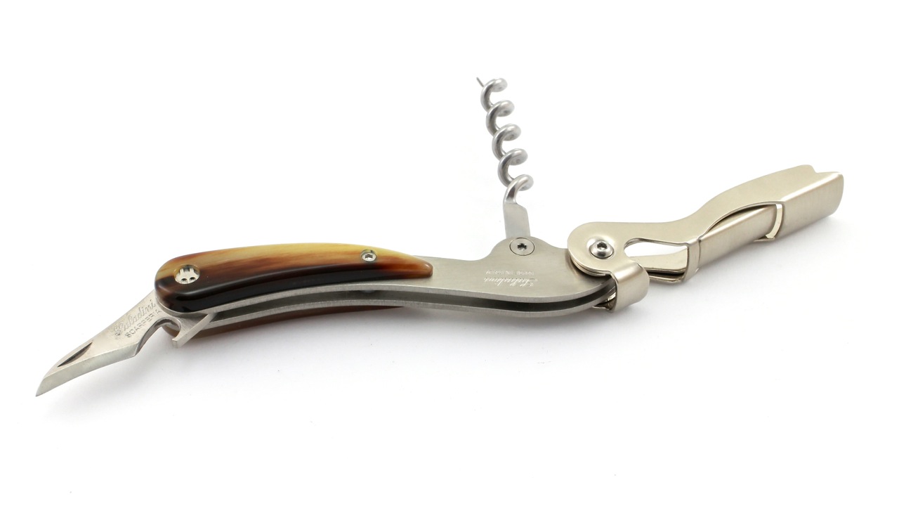 SOM-PC-SAla-4 Saladini Sommeliermesser Hornspitze zweistufig