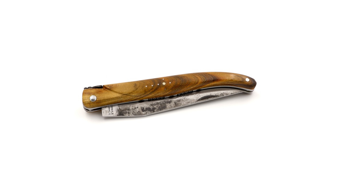Laguiole en Aubrac Brut de Forge Pistazie massiv Doppelplatine 12 cm