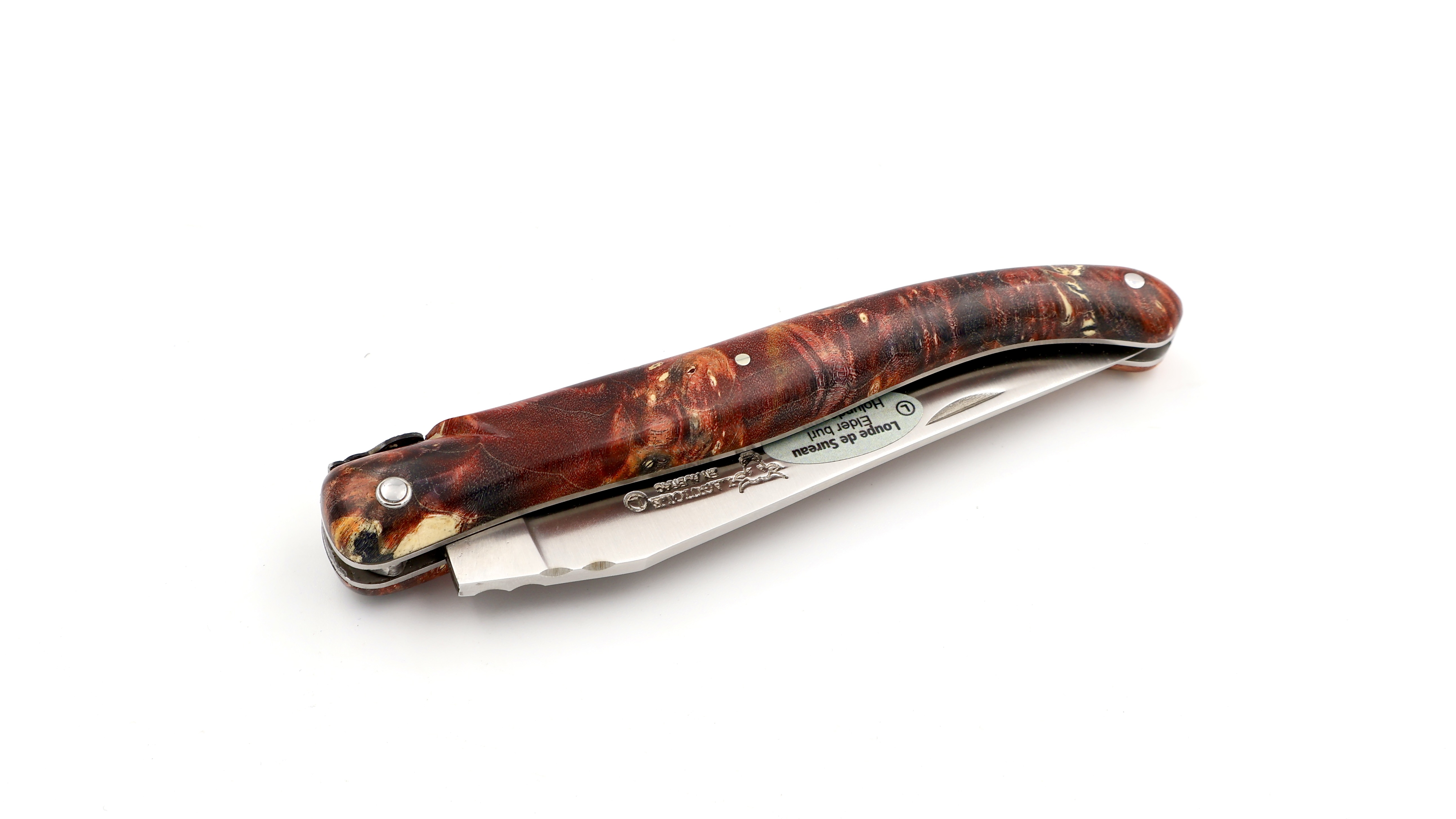 Laguiole en Aubrac Laguiole UNIQUE PIECE  elder burl 12 cm