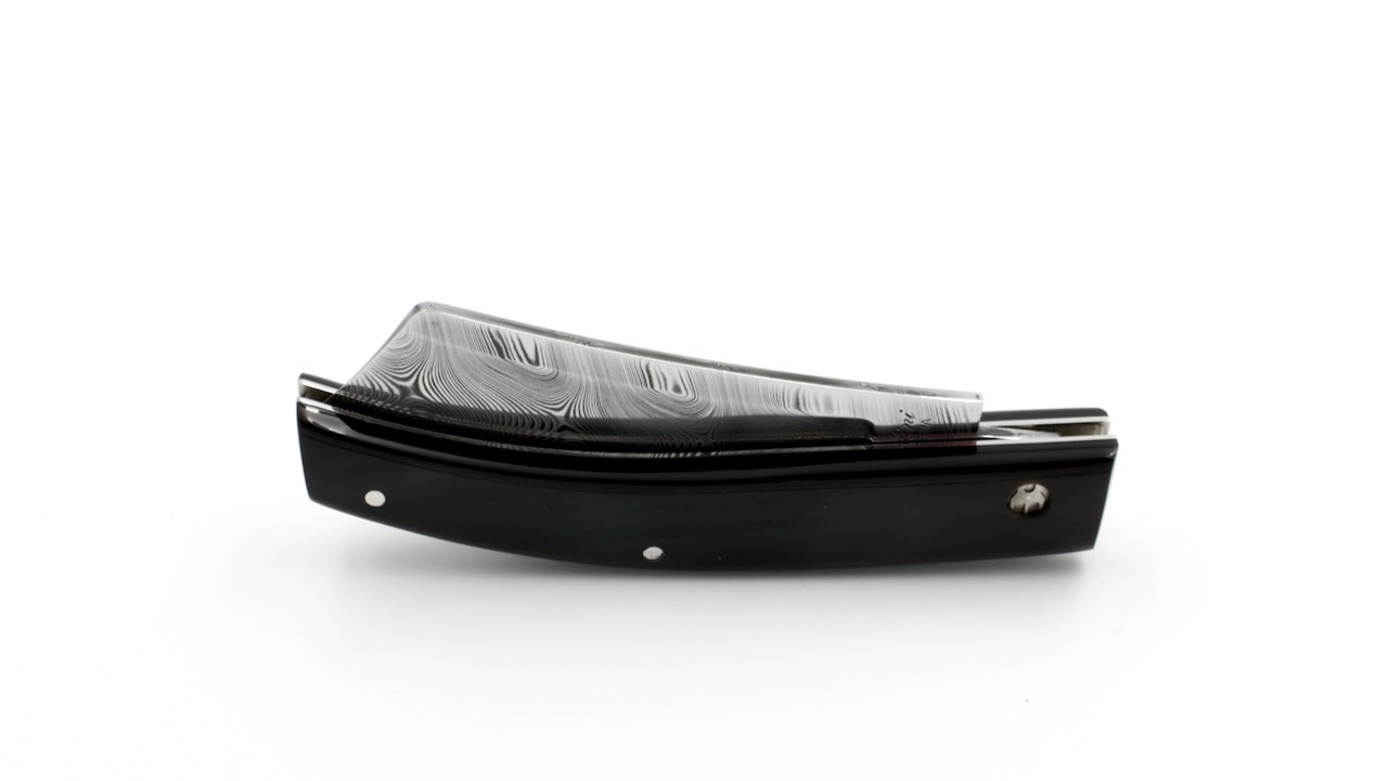 Saladini knife RASOLINO buffalo horn damascus 