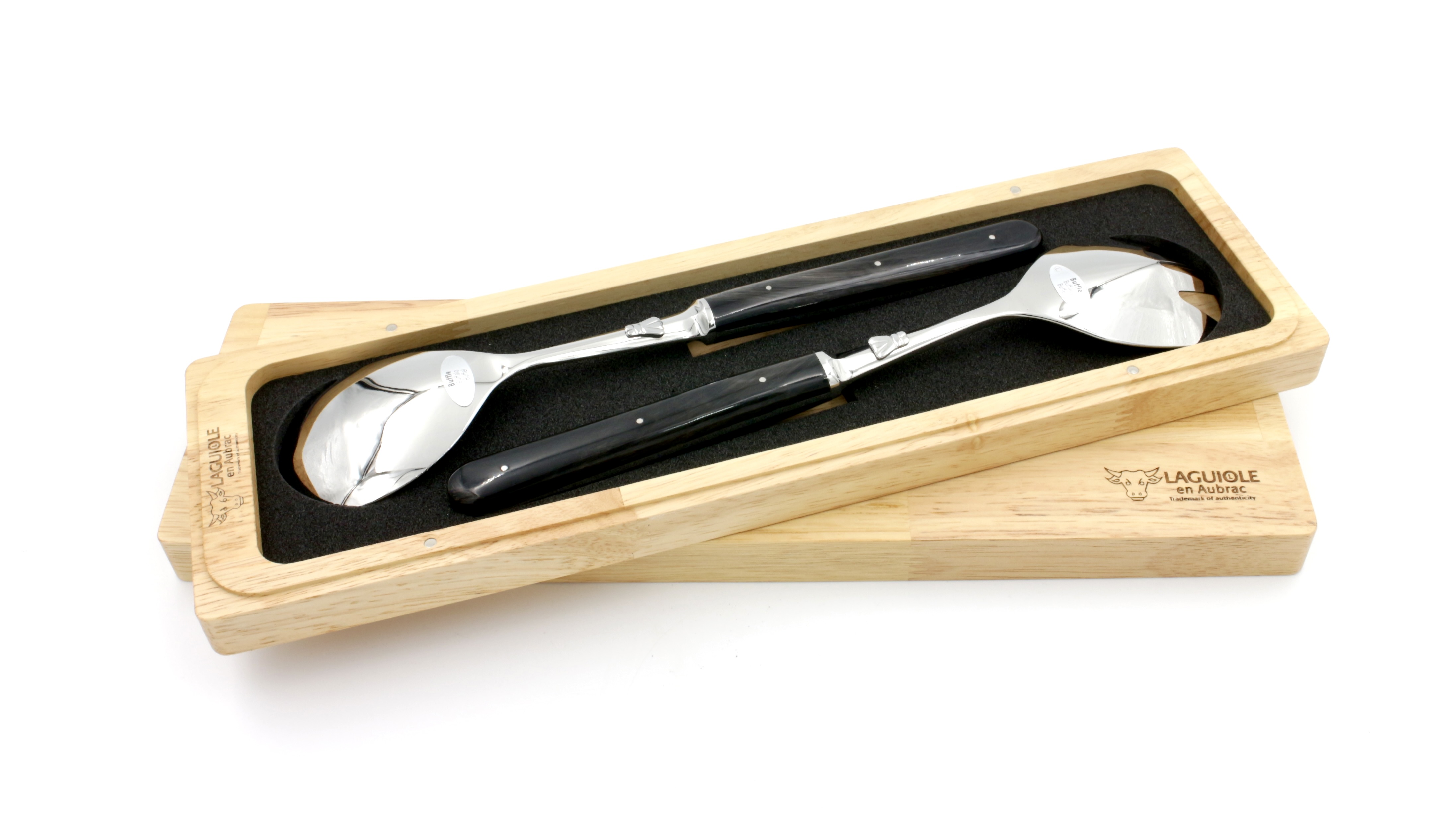 3BA86463-EF8C-4A76-B624-A8F1D0B8A832_1_201_a Laguiole en Aubrac Laguiole Salatbesteck Büffelhorn