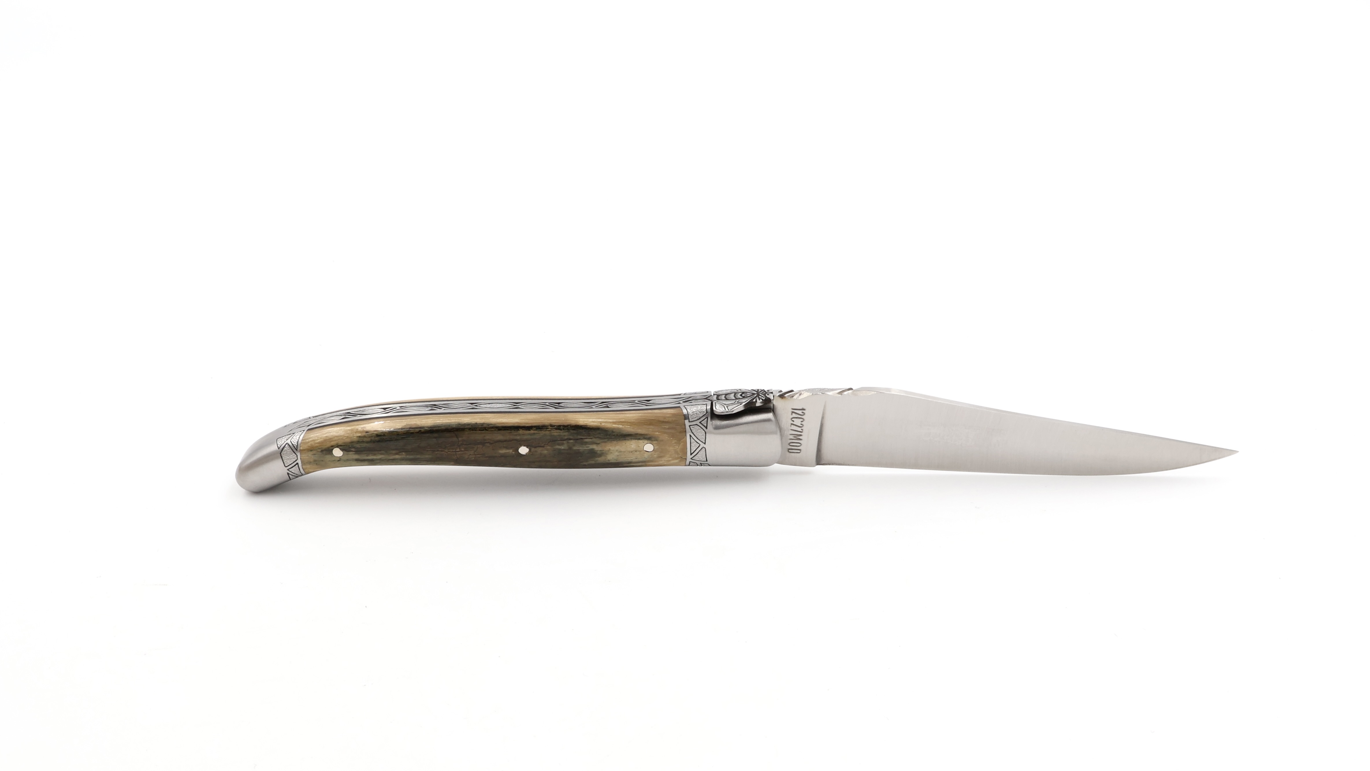 Meisterstück Laguiole en Aubrac dunkelgrüne Mammutelfenbein Kruste 12 cm 