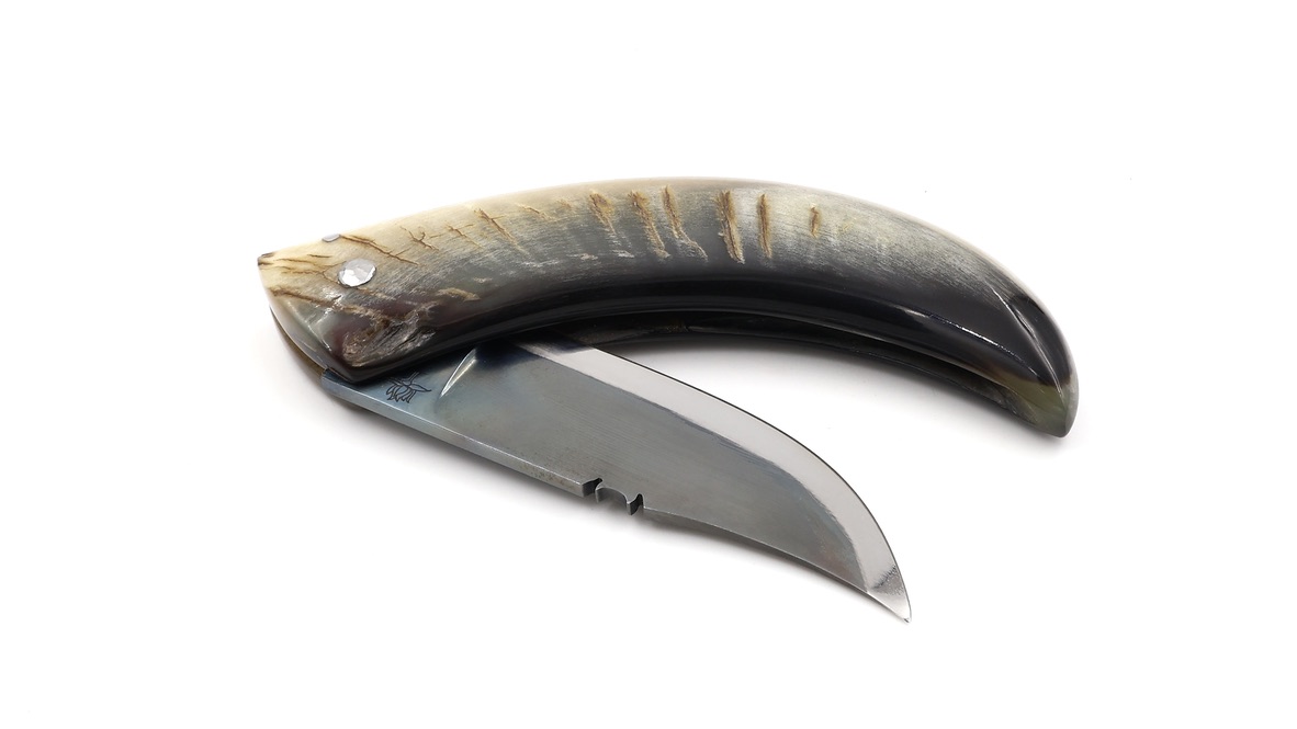 Coutellerie du Lotus Cornicciolu Widderhorn korsisches Hirtenmesser   