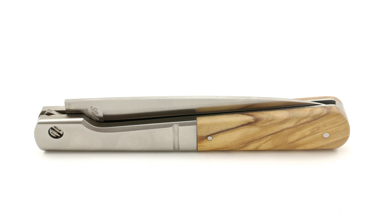 Saladini knife VENDETTA bolsters olivewood