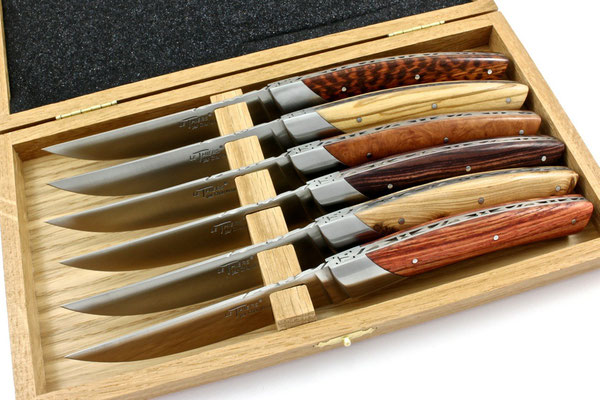 Chambriard Thiers Steakmesser gemischte Hölzer 6-teilig