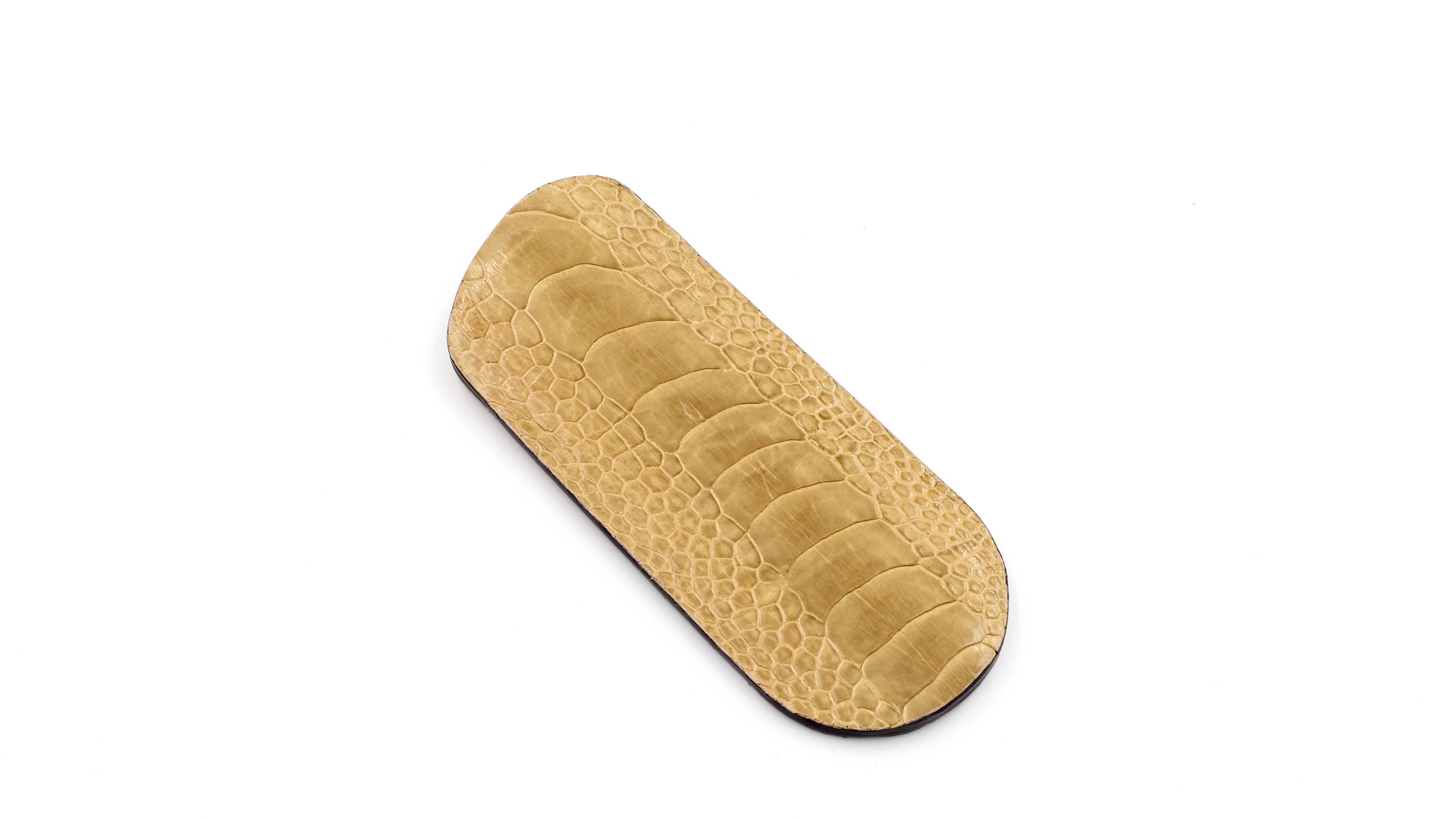 Atelier N°7 Stecketui Straussenbein Leder camel farben 14 cm    