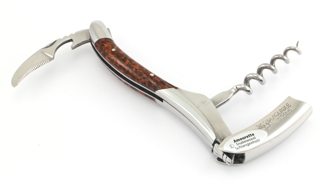 Laguiole en Aubrac Sommeliermesser Amourette poliert