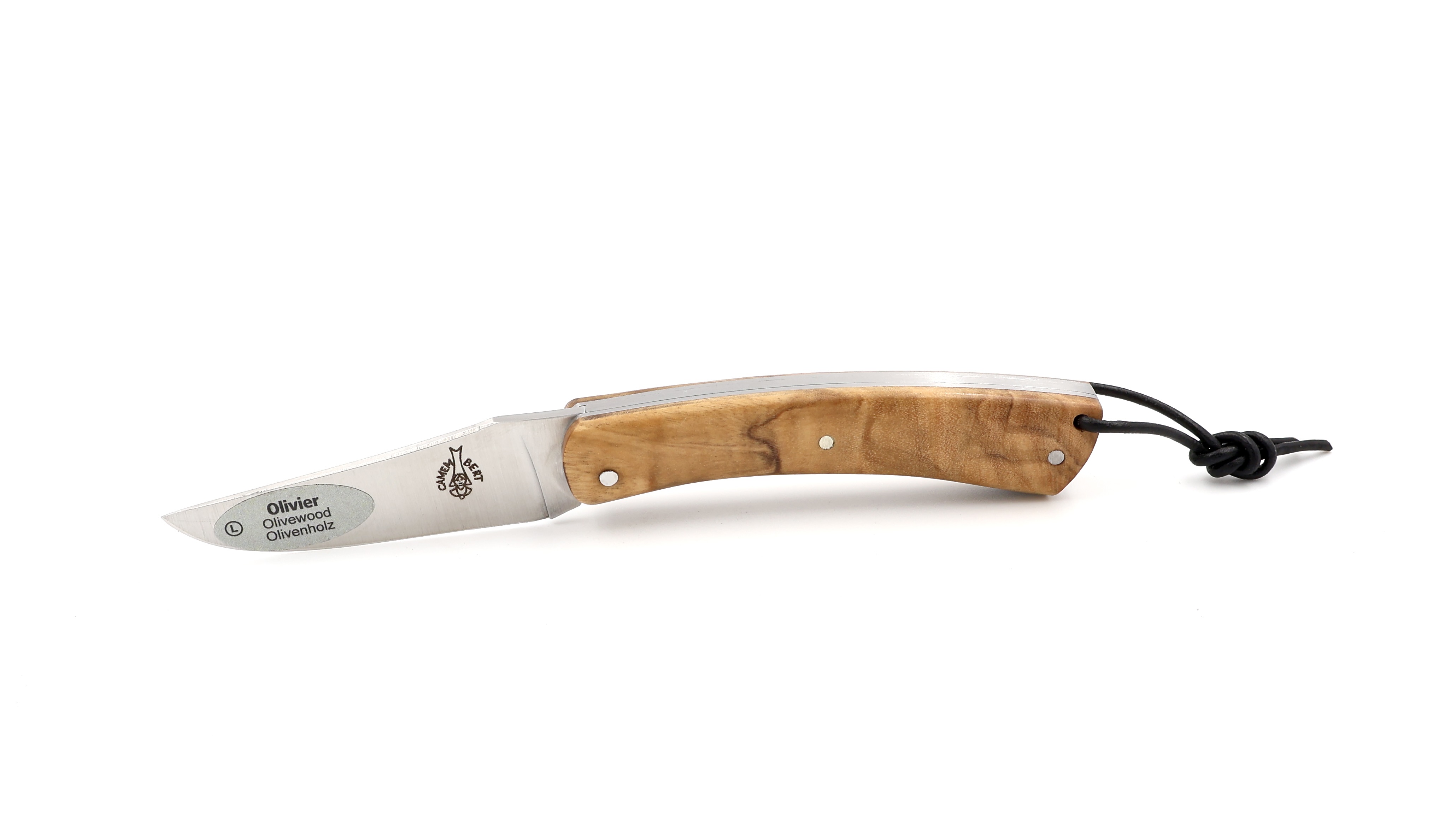 Laguiole en Aubrac CAMEMBERT knife olive wood mini