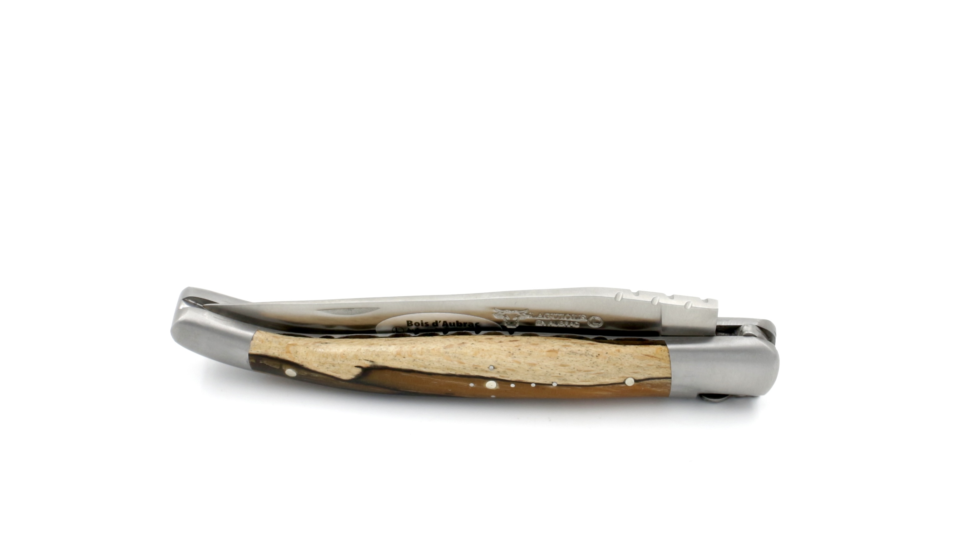 Laguiole en Aubrac  guillochierte Platine Aubrac Holz 12 cm