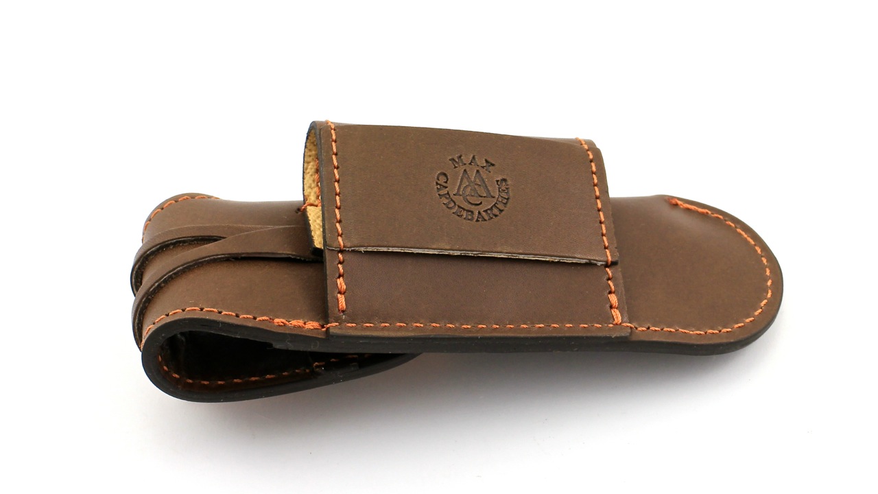 MAX CAPDEBARTHES leather holster CHASSE TRAPPEUR 12 cm