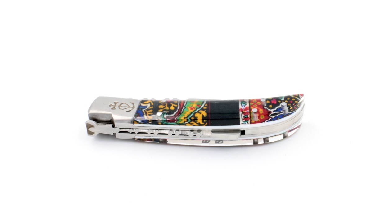 Le Camarguais knife Tissue Provencal 10 cm Le Camarguais knife Tissue Provencal 10 cm