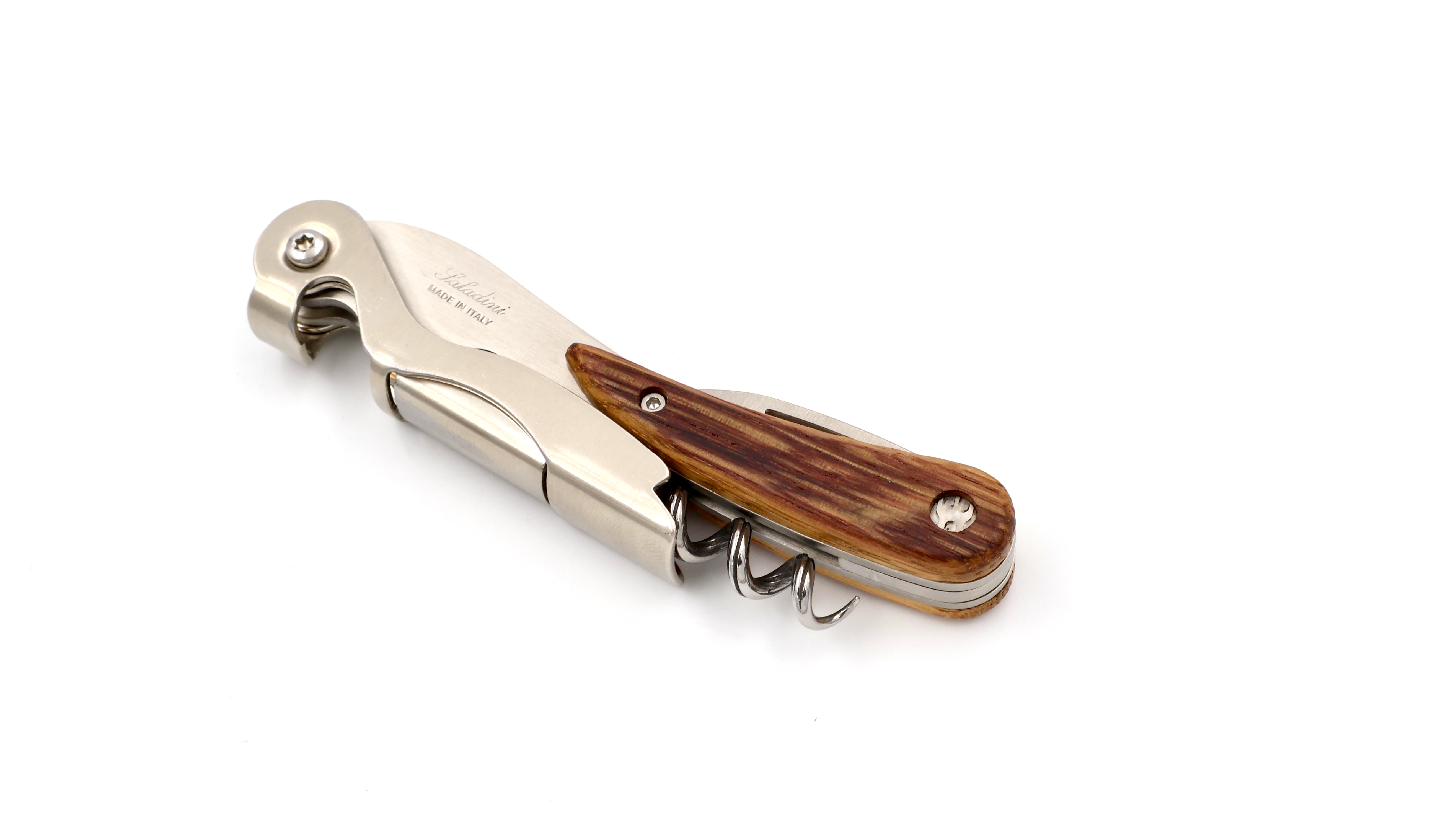 Saladini two stage sommelier knife barrel oak