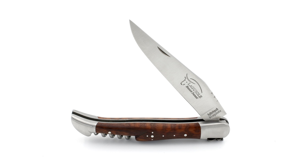 Honoré Durand Laguiole knife Prestige snakewood corkscrew 12 cm mat