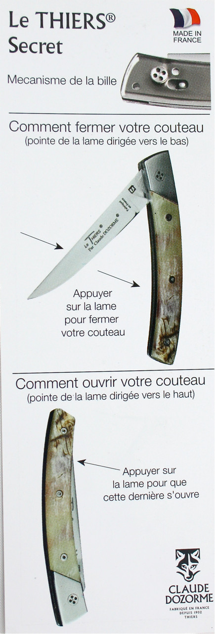 Claude DOZORME Thiers SECRET Widderhorn guillochiert