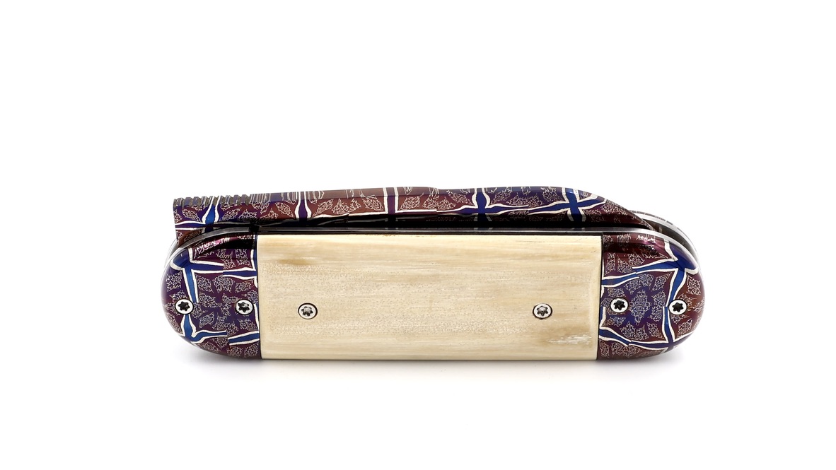 Philippe Soeuvre le BULL mammoth ivory damaskus blade 