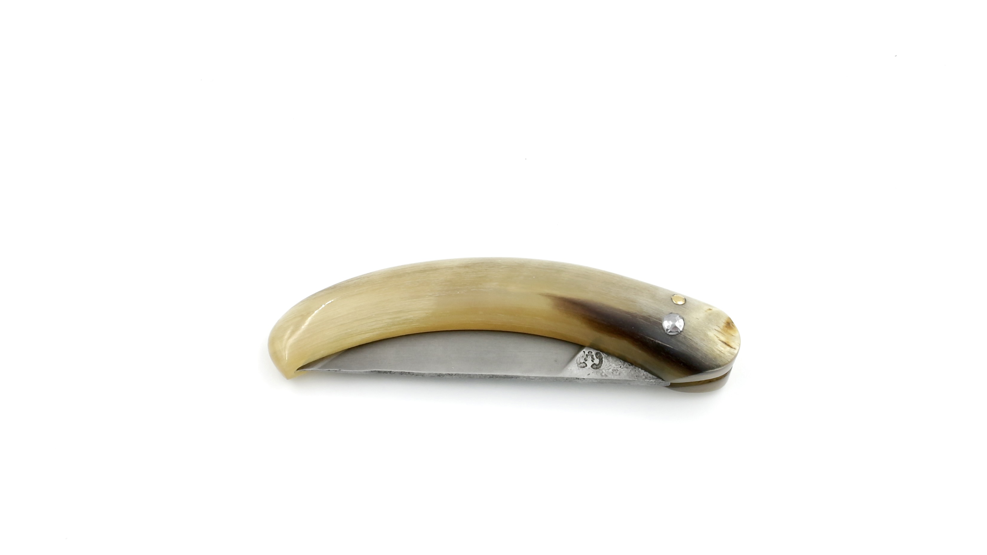 Coutellerie du Lotus Cornicciolu ram horn corsican shepherd's knife 12 cm