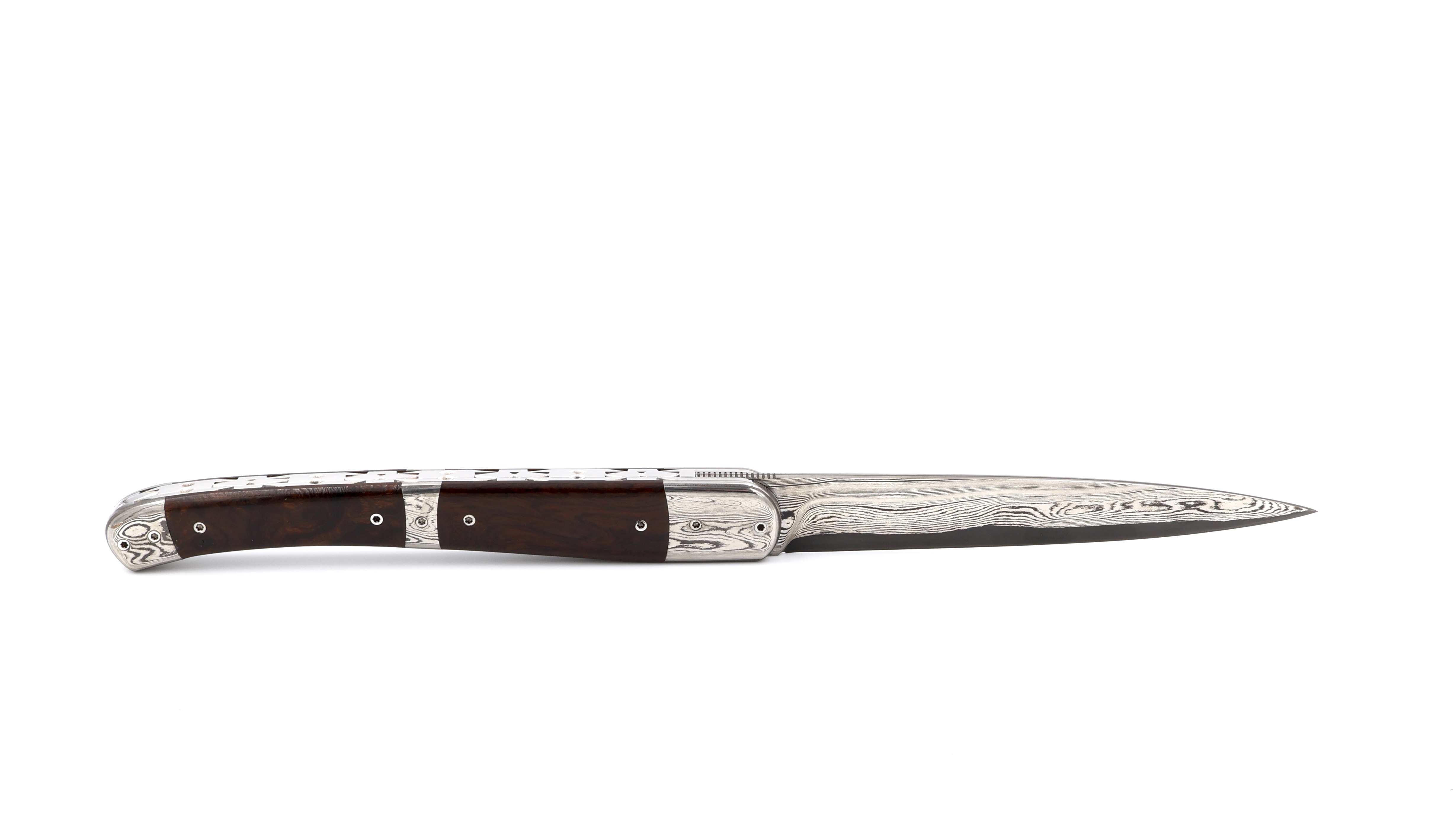 Philippe Soeuvre Vézelay burl of ironwood San Mai damascus