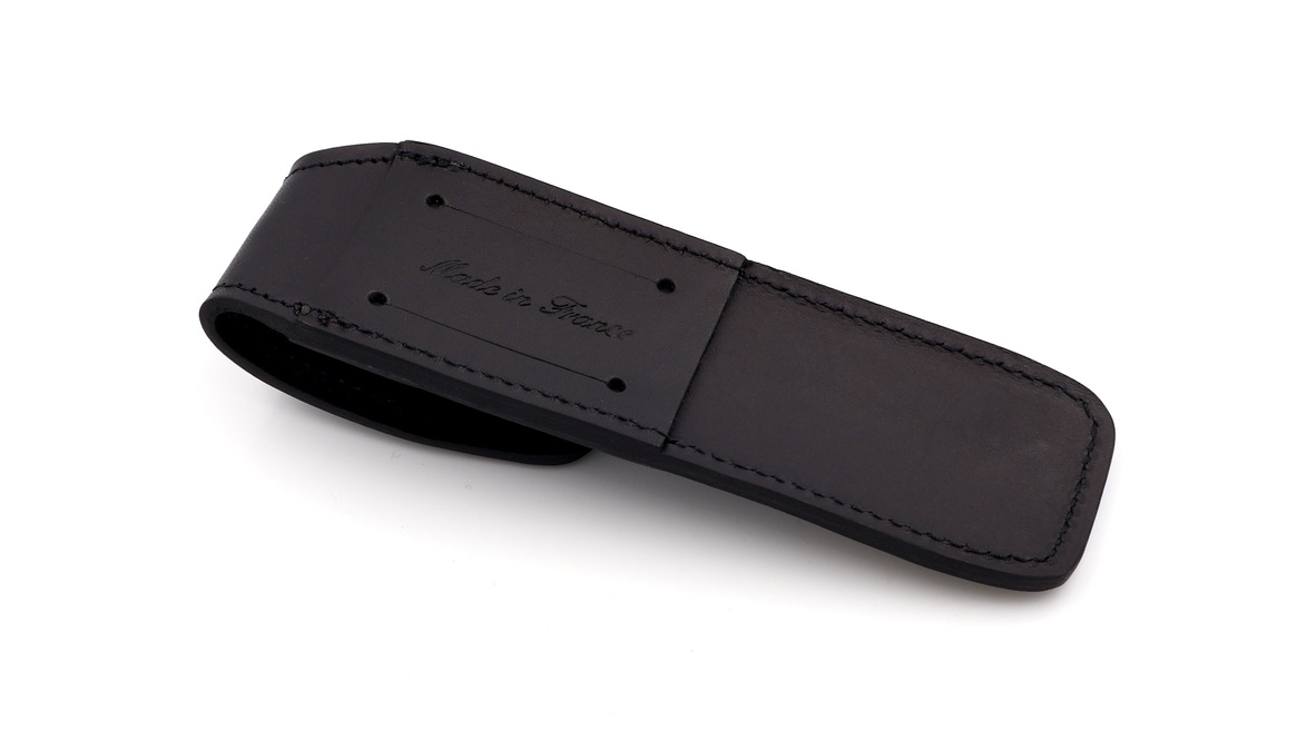 LAGUIOLE en Aubrac Leder-Holster DROIT 13 cm schwarz