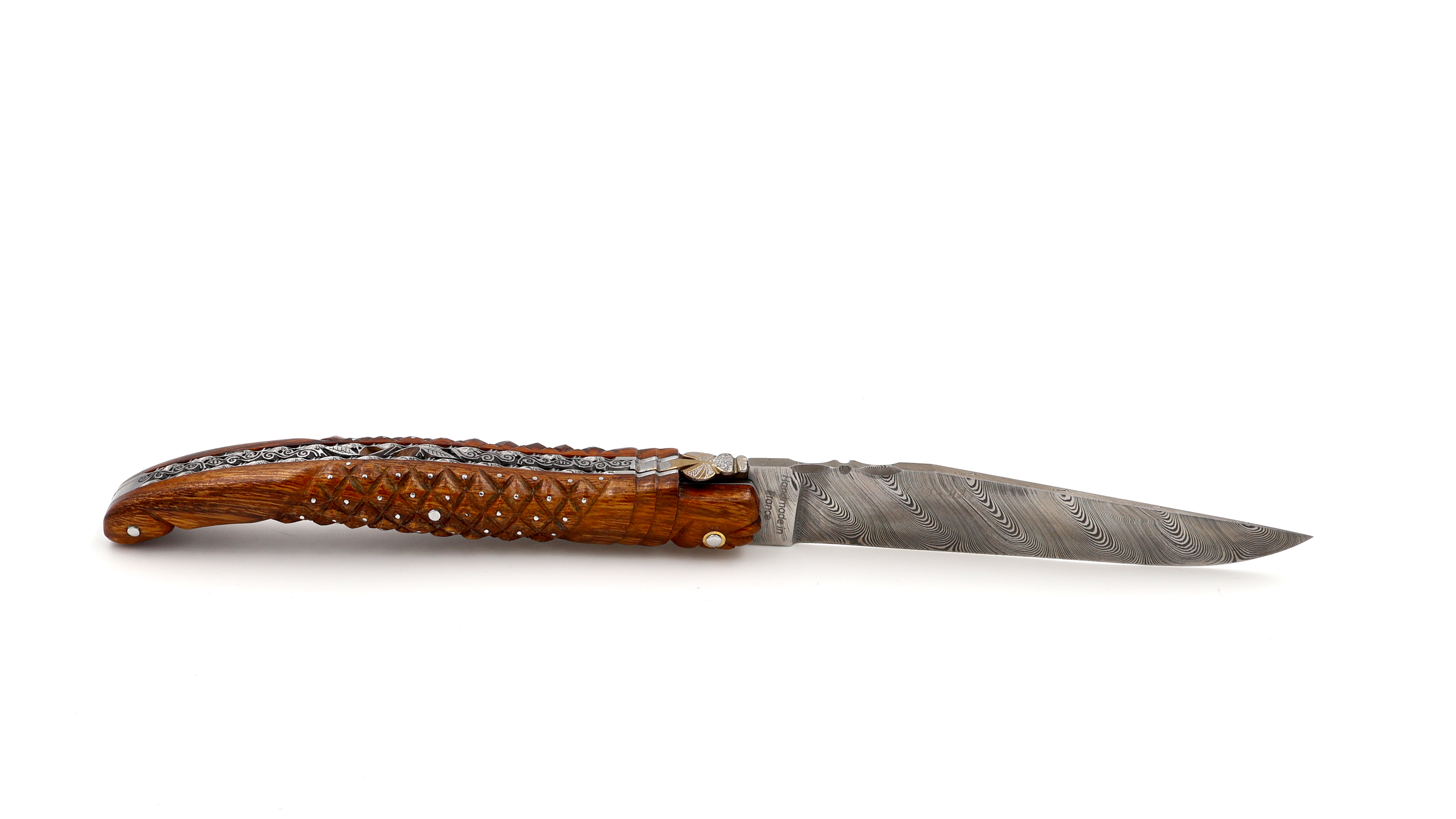 Fontenille Pataud Laguiole AIGUILLES (Needles) ironwood burl 12 cm