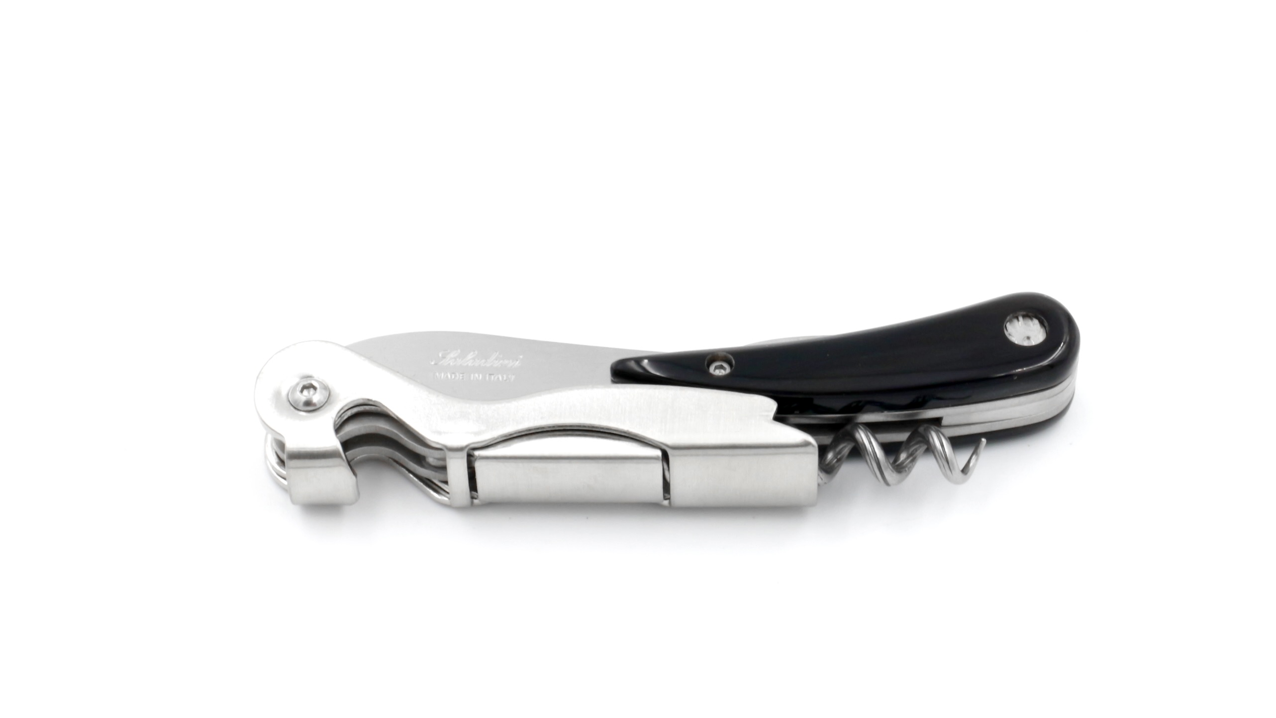 Saladini two-stage sommelier knife buffalo horn