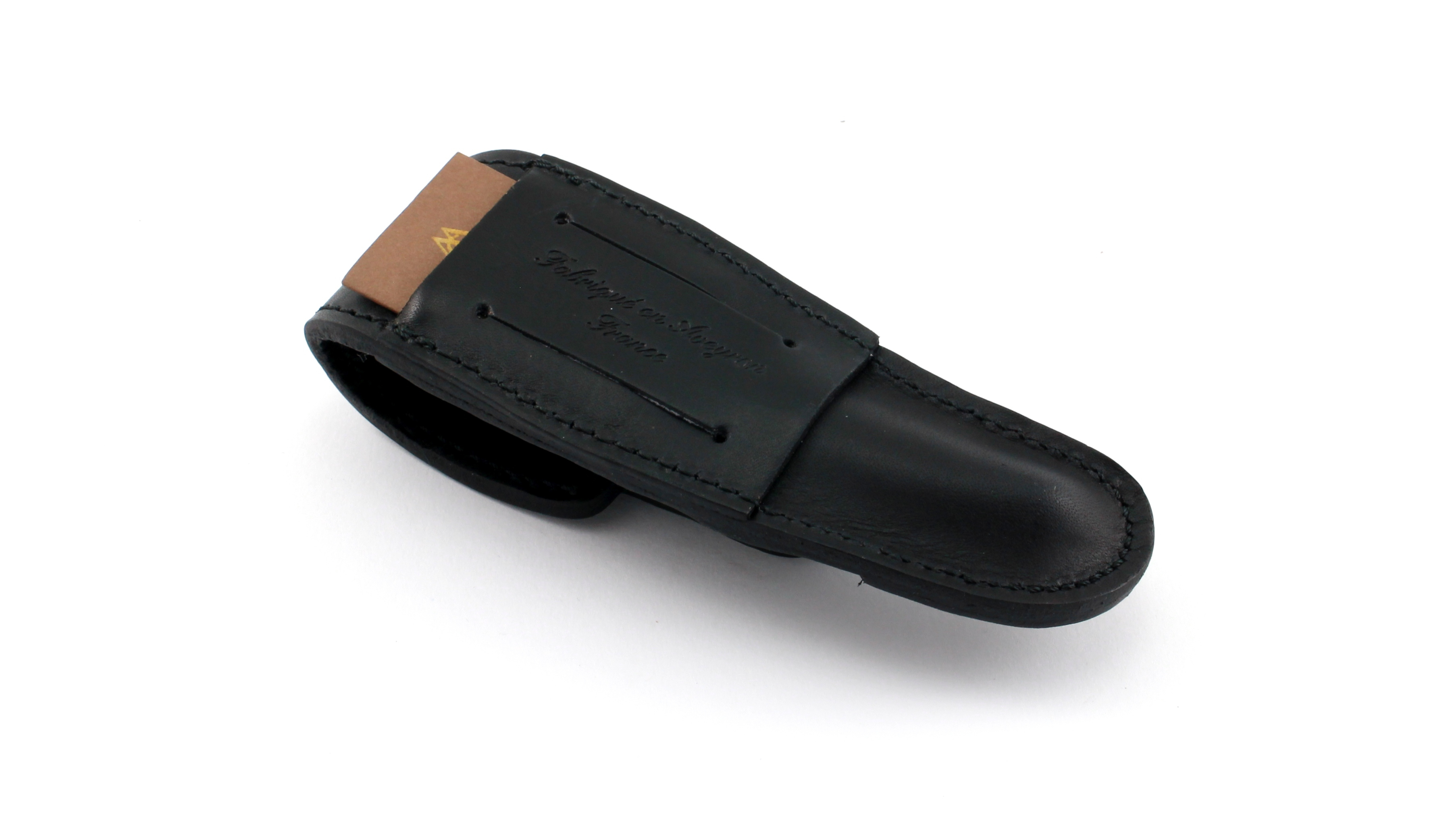 Laguiole-Prestige-11cm-Noir-hinten Laguiole Gürteletui PRESTIGE von MAX CAPDEBARTHES