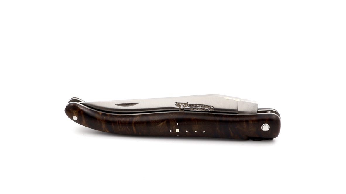 Laguiole en Aubrac Meisterstück Lorbeer Wurzelholz 12 cm   