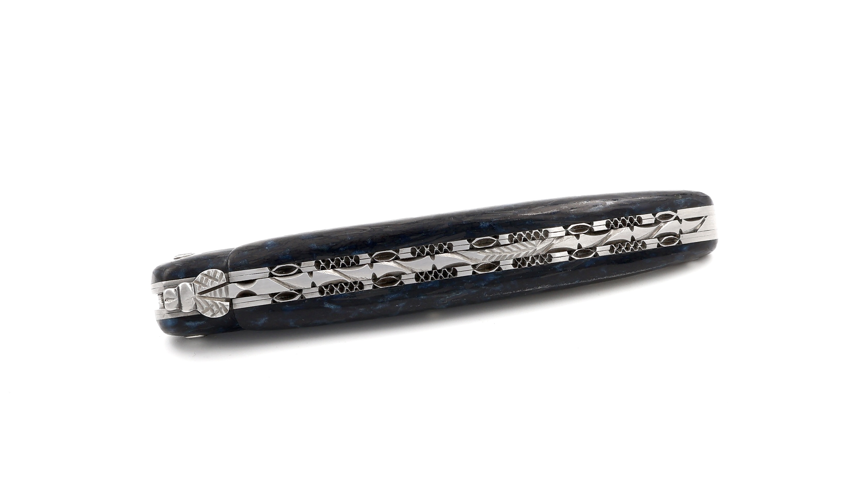 Laguiole en Aubrac Fat Carbon massiv Doppelplatine 12 cm