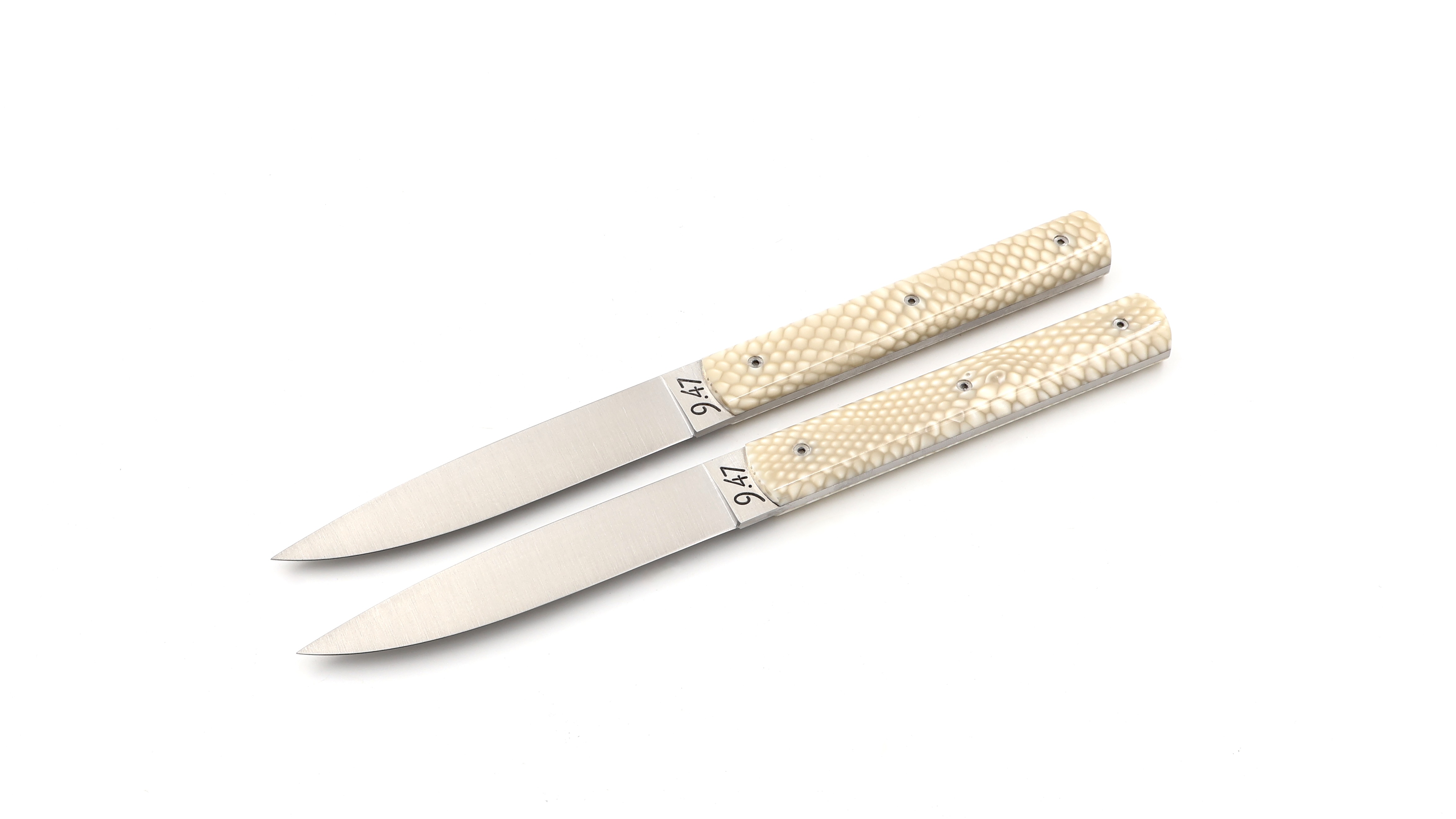 PERCEVAL 9.47 Steak knives JUMA® ivory snakeskin 2-tlg., 4-tlg. oder 6-tlg 