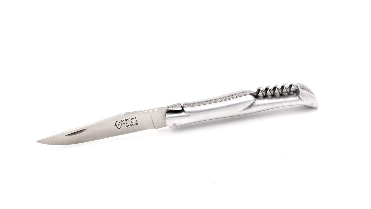 ARBALETE G. David  Laguiole knife aluminium 12 cm