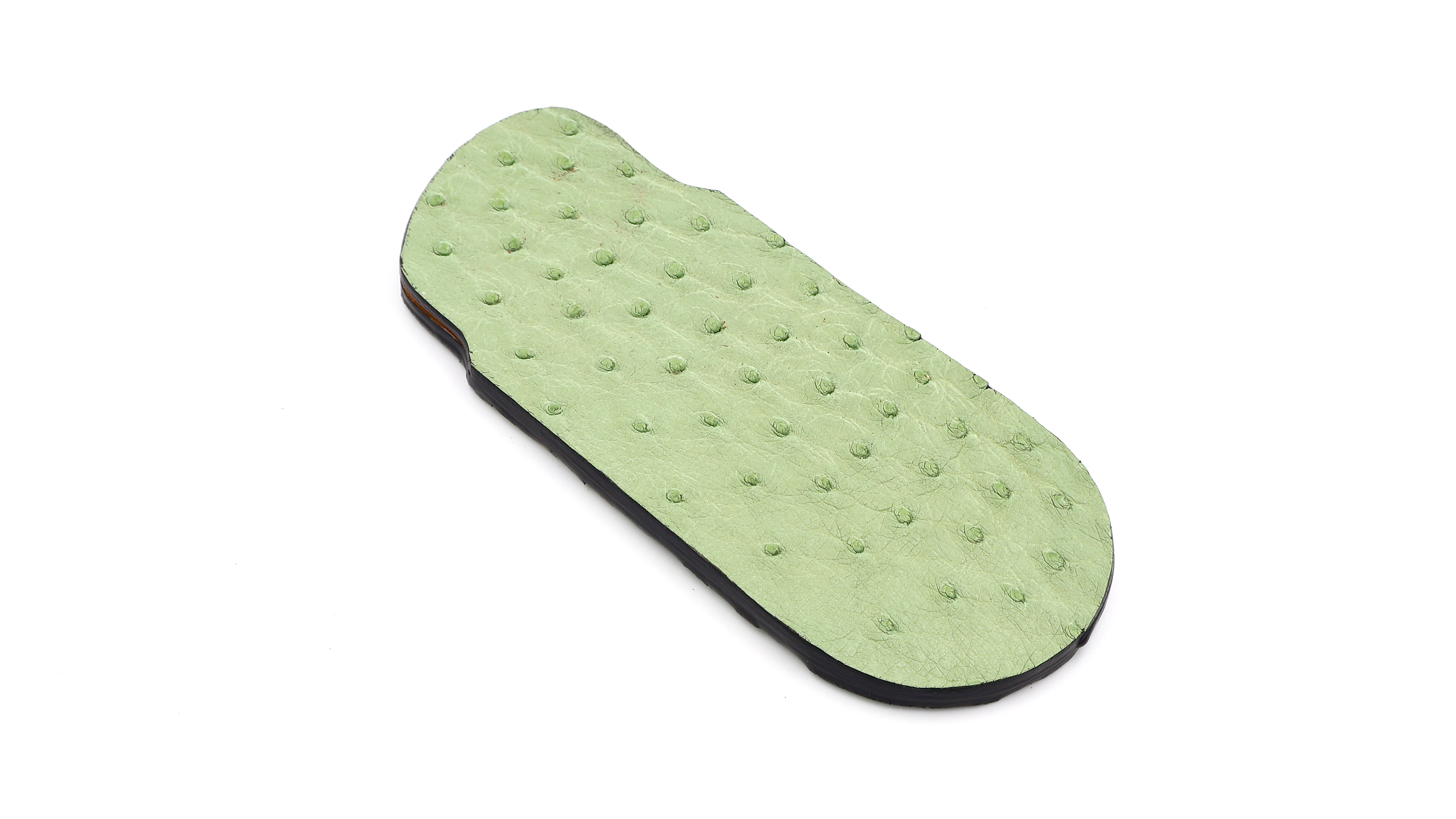 Atelier N°7 ostrich leather mint 14,5 cm