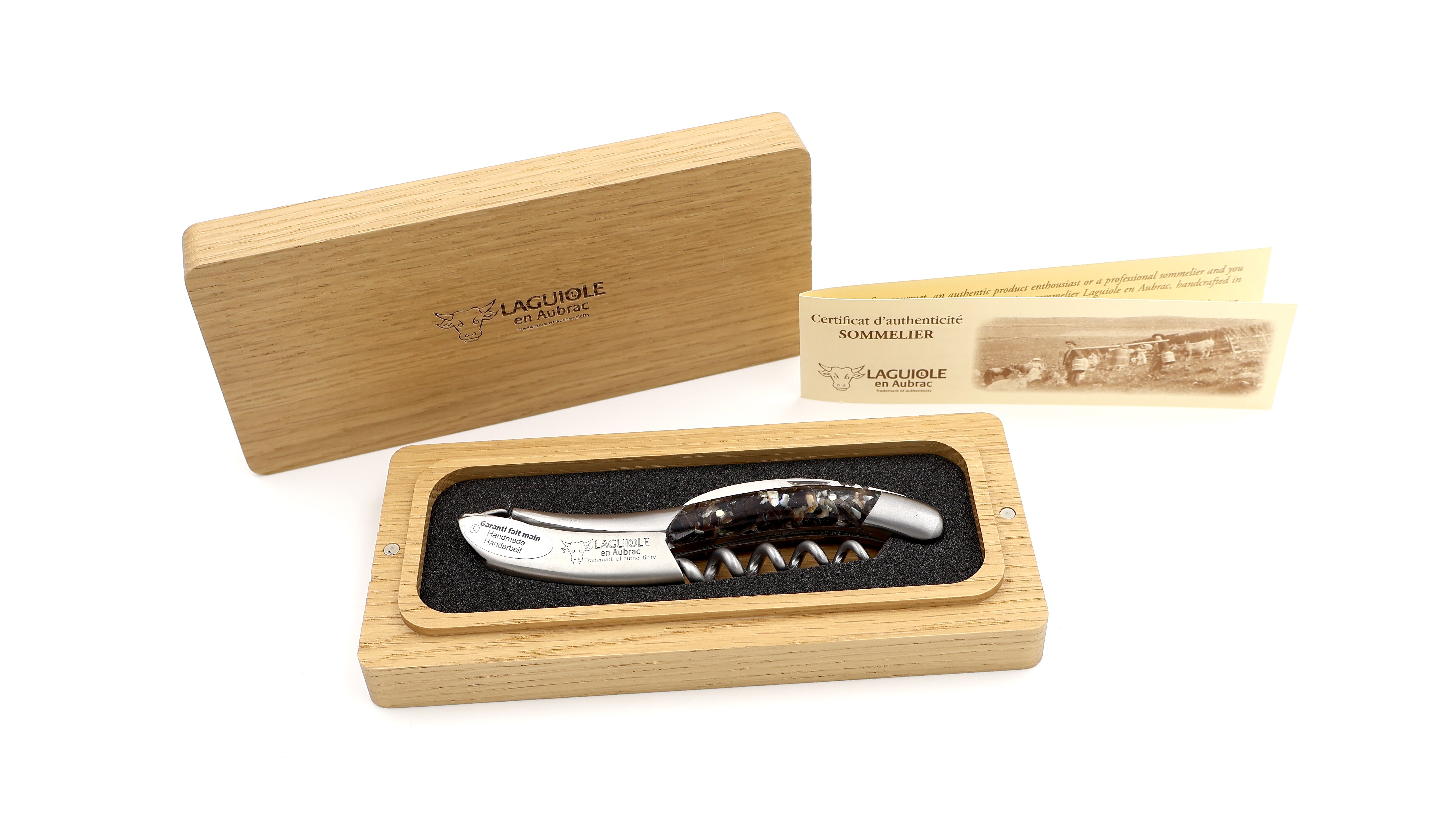 Laguiole en Aubrac Sommeliermesser Muschelschalen & Abalone