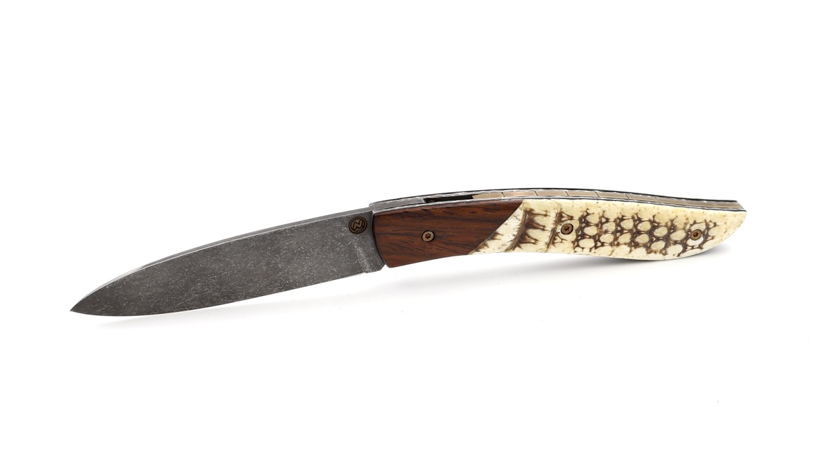 Atelier NÉVÉ Tim Bernard armadillo armor  & cocobolo wood stonewashed blade