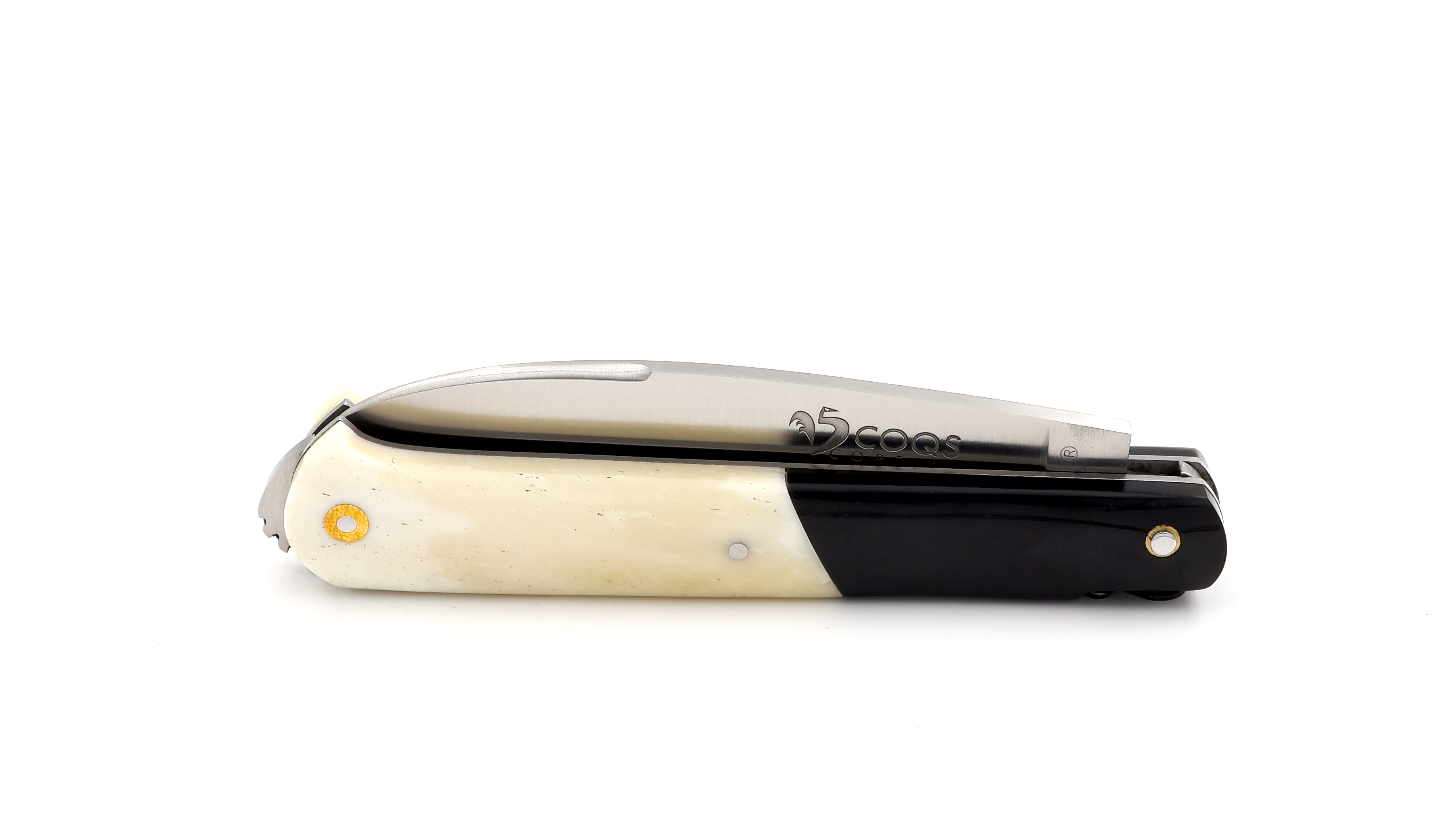 Fontenille Pataud 5 Coqs knife buffalo horn & buffalo bone