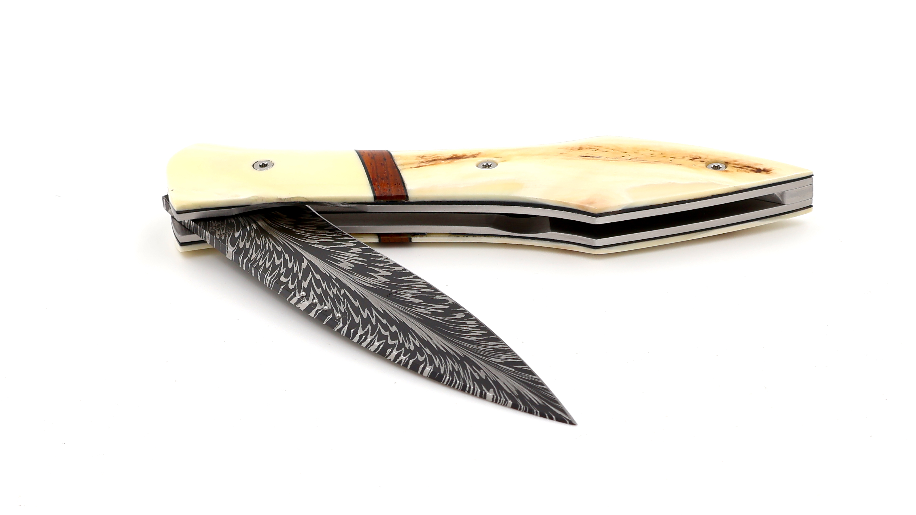 Laraud Blades L’Oegopsyde warthog ivory & damascus blade