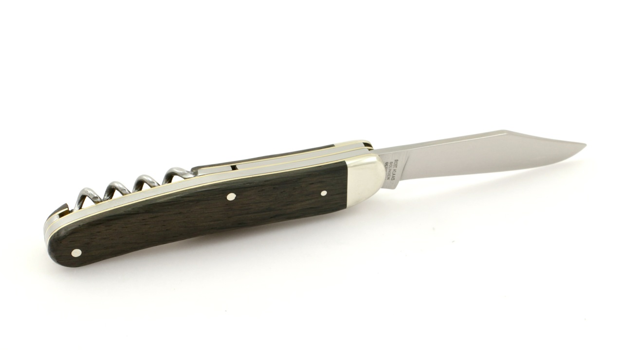 Robert Klaas classic line knife bog oak and cap lifter