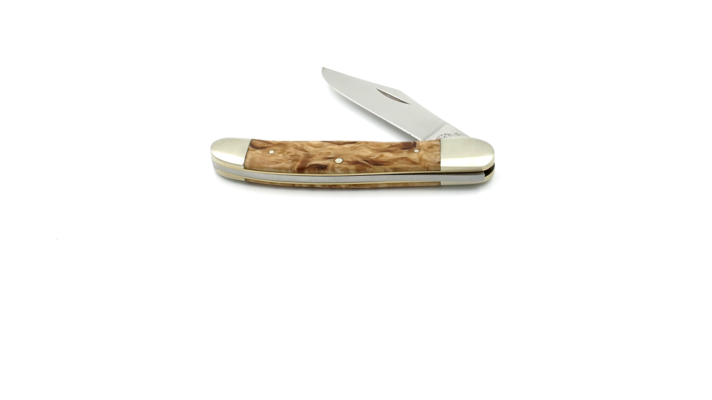 Robert Klaas US-Copperhead knife birch wood