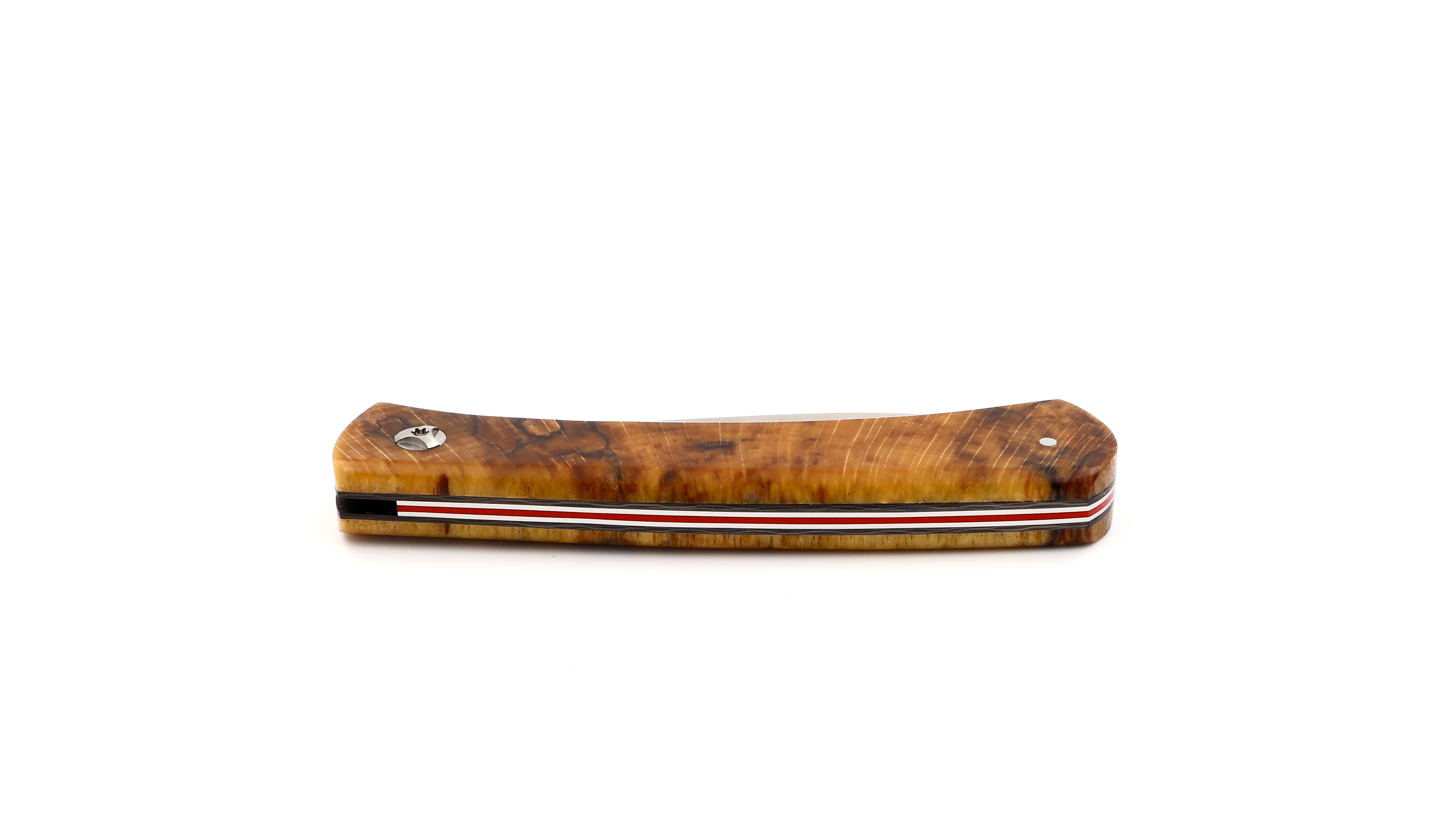 Roland LANNIER Spring Heeled Jack Taschenmesser gestockte Buche