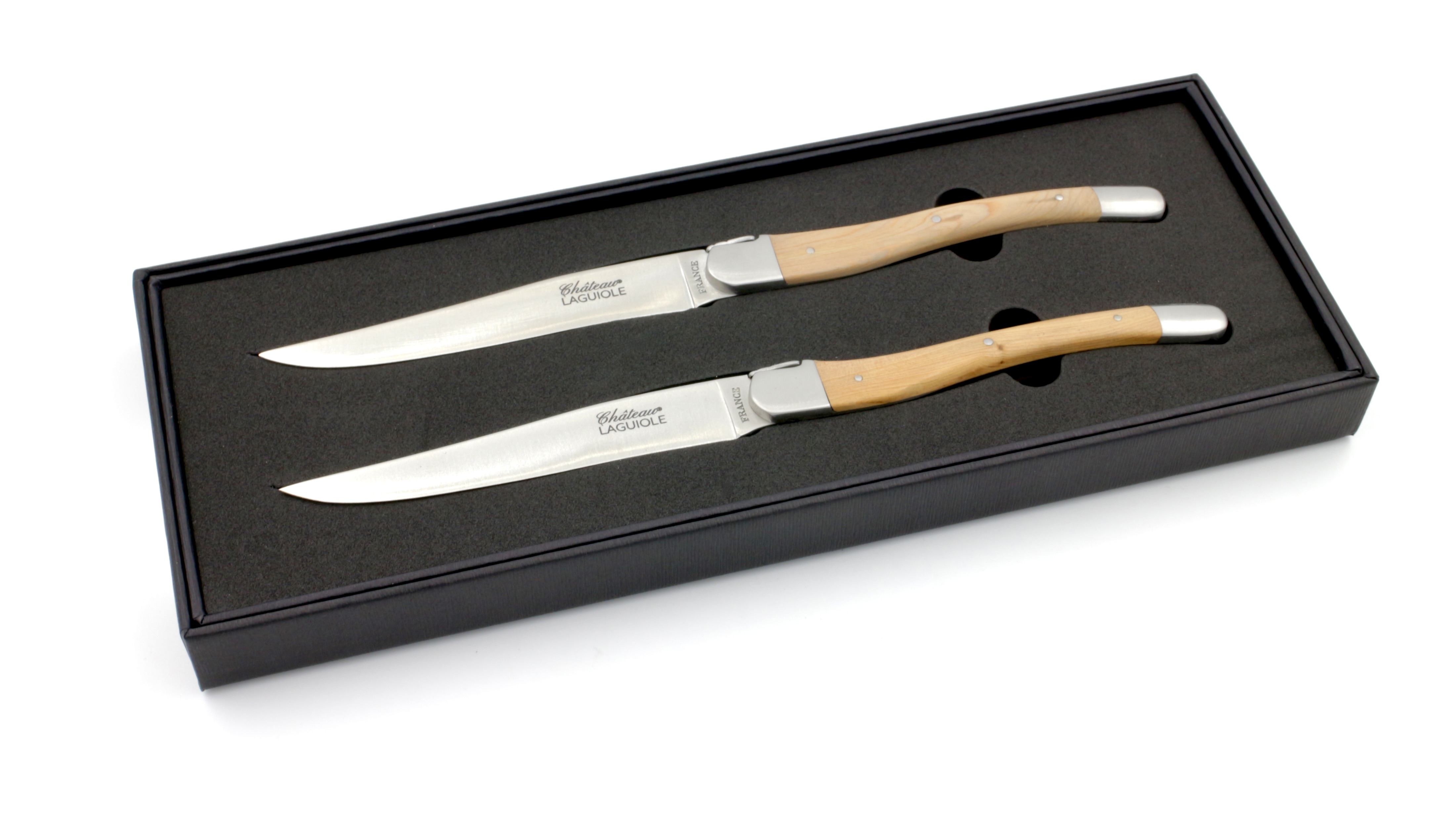 Château Laguiole Signature Steakknives juniper set of two