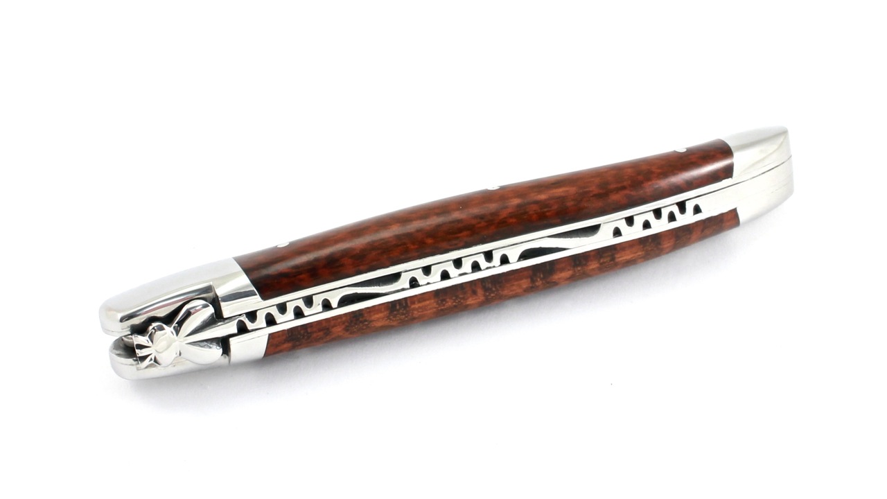 Honoré Durand Laguiole knife Prestige Amourette/Snakewood 12 cm 14C28 Sandvik
